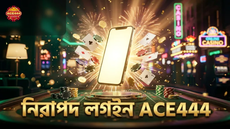 ACE444 ক্যাসিনোতে নিরাপদ লগইন ও অ্যাকাউন্ট সুরক্ষা নিশ্চিত করে।