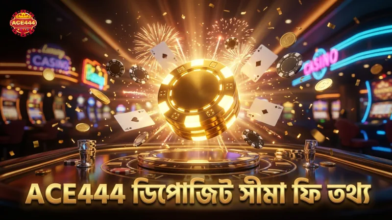 জমার সীমা ও ফি সম্পর্কে সঠিক তথ্য ACE444 প্ল্যাটফর্মে