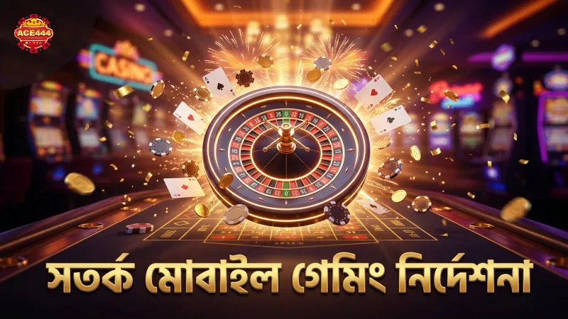 সতর্ক ও দায়িত্বশীল গেমিংয়ের জন্য মোবাইল ব্যবহারকারীদের নির্দেশনা।