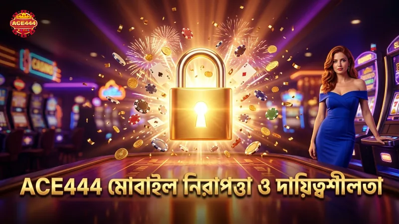 নিরাপত্তা ও দায়িত্বশীল গেমিংয়ে ACE444 এর মোবাইল ফোকাস।