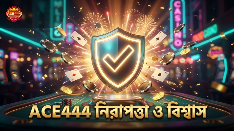 ACE444 গেমে নিরাপত্তা ও বিশ্বাসযোগ্যতা নিশ্চিত করা হয়।