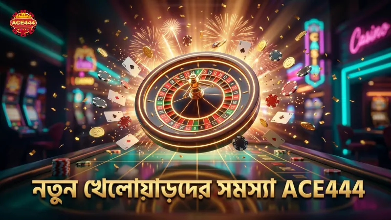 নতুন খেলোয়াড়দের জন্য ACE444 এর খেলার সাধারণ সমস্যার চিত্র।